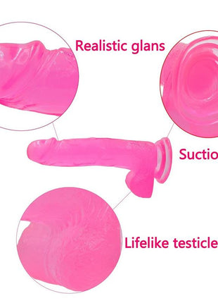 Dildo Jelly Studs 8 Pink