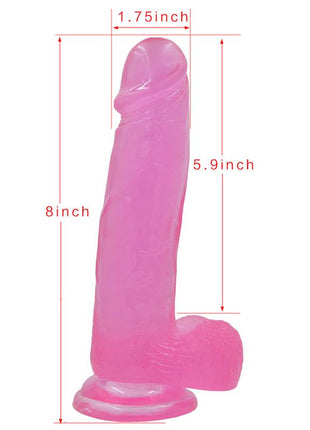 Dildo Jelly Studs 8 Pink