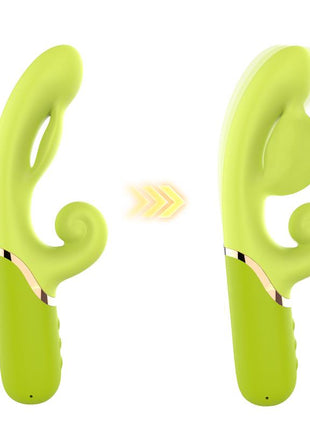 Inflatable Rabbit Vibrator Green