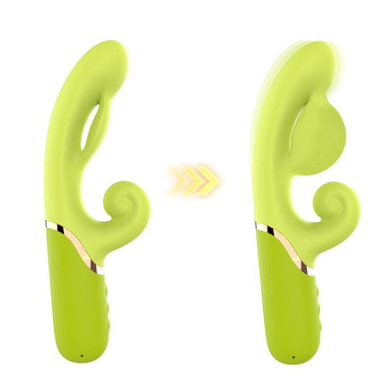 Inflatable Rabbit Vibrator Green