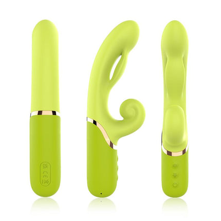 Inflatable Rabbit Vibrator Green