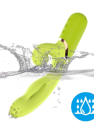 Inflatable Rabbit Vibrator Green