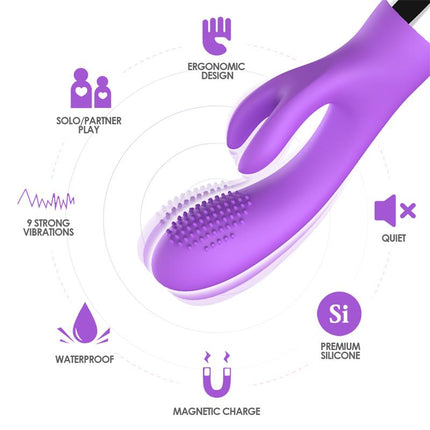 Rabbit Vibrator Flexible Purple