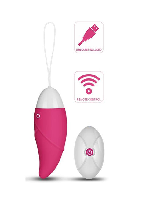 Vibrating Egg iJoy Remote Control USB Pink