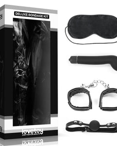 Bondage Kit Deluxe with Vibrator Black