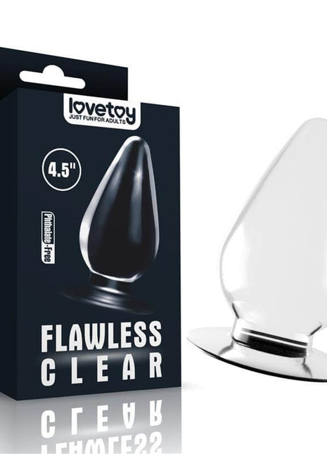 Butt Plug Flawless Clear 4.5 Clear