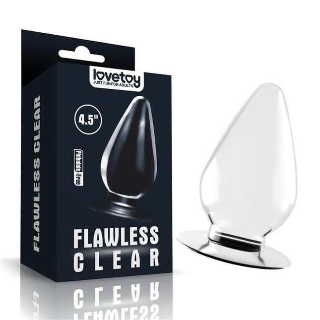 Butt Plug Flawless Clear 4.5 Clear