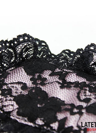 2 Piece Set Lace lindfold and Handcuffs