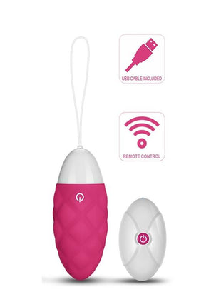 Vibrating Egg IJoy Remote Control USB Pink