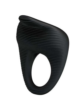 Vibrating Cock Ring Thimble Black