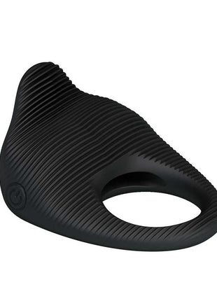 Vibrating Cock Ring Thimble Black