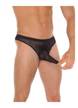String Fishnet Black One Size