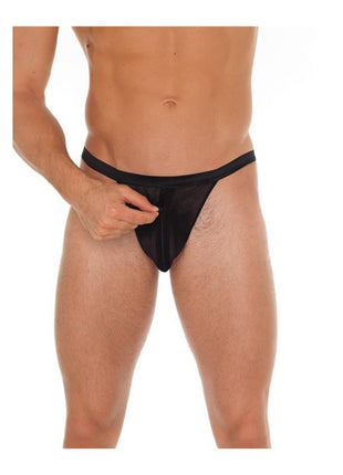 String with Zipper Black One Size