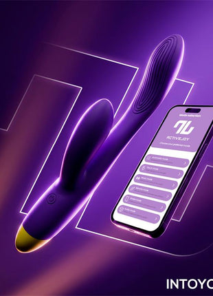 Lyra G Spot Rabbit Vibrator with App Purple