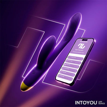 Lyra G Spot Rabbit Vibrator with App Purple