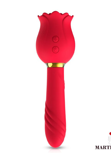 Rose with Suction and Vibe 2 in 1
