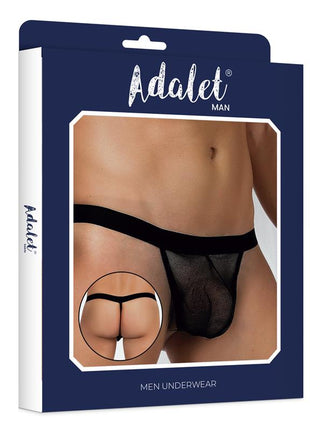 Titan Fishnet Thong One Size Black