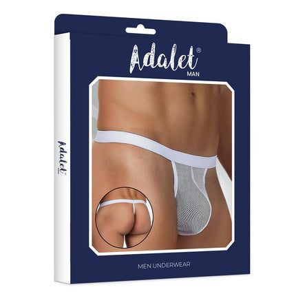 Titan Fishnet Thong One Size White