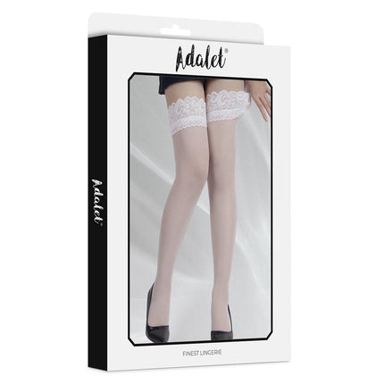 Posy Stockings Silicone Straps White One Size
