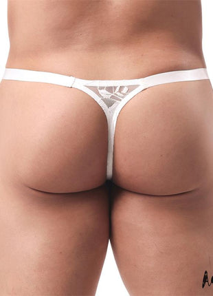 Luca Lace Thong White