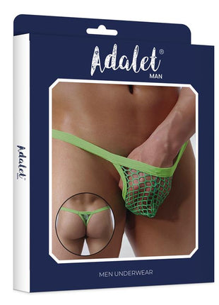 Dante Fishnet Thong Green