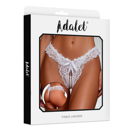 Juliette White Panty with Pearls