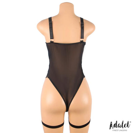 Ariana Teddy with Garter Belt and Leg Rings Black