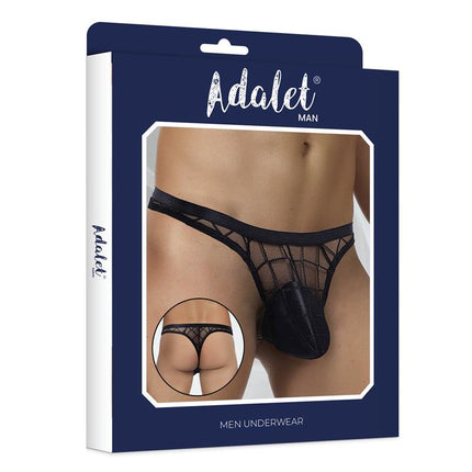 Enzo Mesh Thong Black