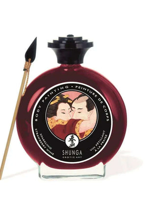 Shunga Kisable Body Paint Strawberry Wine Flavor