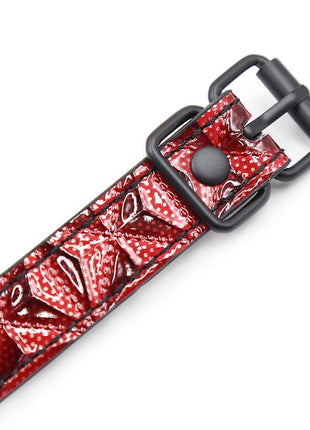 Breathable Gag Ball Diamond Vegan Leather