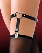 Garter with Heart Vegan Leather One Size