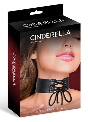 Collar with Lace Vegan Leather One Size