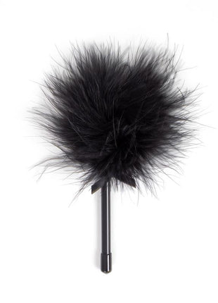 Secret Play Black Marabou Duster