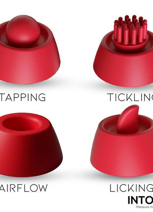Beeny Stimulator with 4 Caps Suction Tapping Tickling and Licking