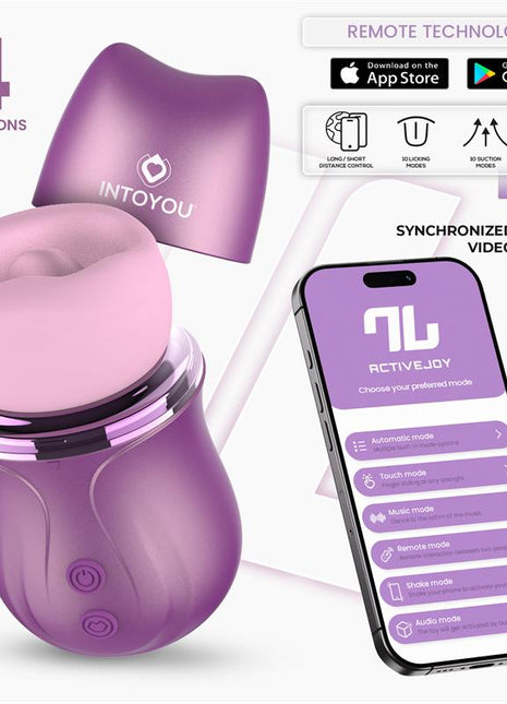 Suvi Stimulator with Licking Biting Suction and Vibration USB C with APP