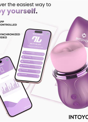 Suvi Stimulator with Licking Biting Suction and Vibration USB C with APP