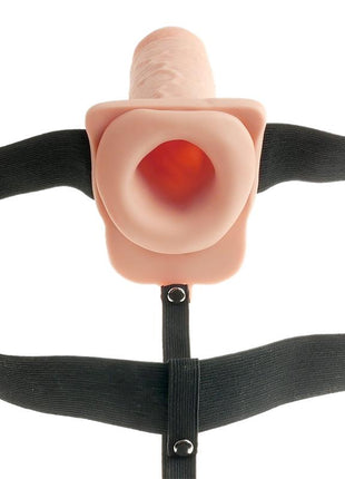 Strap On with Hollow Dildo with Vibration 7