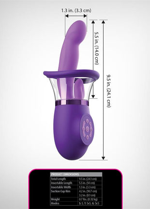 Stimulator with Tonge and Suction Ultimate Pleasure Pro Plus