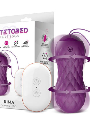 Nima Vibrating and Waving Egg Remote Control USB Silicone