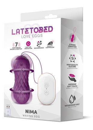Nima Vibrating and Waving Egg Remote Control USB Silicone
