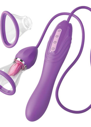 Stimulator with Tongue Suction and Vibration Her Ultimate Pleasure Max