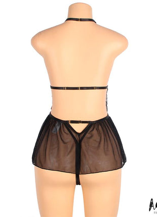 Ariella Open Back Teddy with Floral Pattern