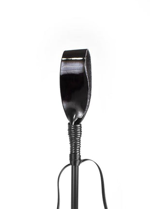 Black Patent Leather Riding Crop
