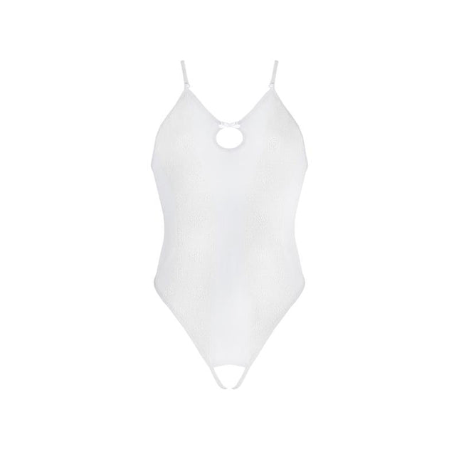 Adelina Body White semi-transparent white bodysuit from Avanua collection in elegant design