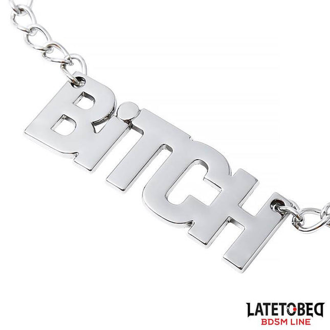 Nipple clamps with Chain - Bitch