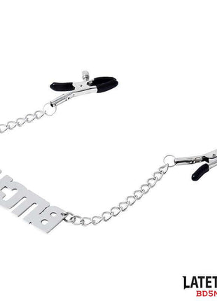 Nipple clamps with Chain - Bitch