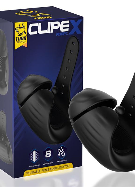 Clipex Adjustable Male Masturbator with Clip System Premium Silicone Magnetic USB