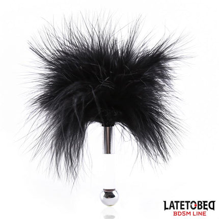 Feather Tickler with Acrylic Metal Handle