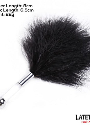 Feather Tickler with Acrylic Metal Handle