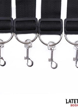 Bed Restraint Set with Adjustbable and Desmontable Cuffs